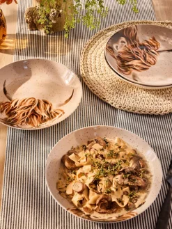 Next Set of 4 Natural Hamish The Highland Cow Pasta Bowls^ Dinner Sets & Pasta Bowls