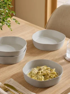 Clearance Next Set of 4 Natural Lana Set of 4 Pasta Bowls