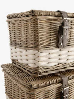 Next Set of 2 Natural Malvern Trunks^ Storage & Organisation