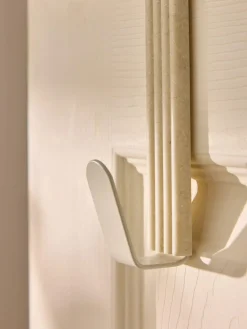 Next Set of 2 Natural Rib Over Door Hooks^ Storage & Organisation|Bathroom Accessories