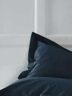 Online Next Set of 2 Navy Blue Cotton Rich Pillowcases