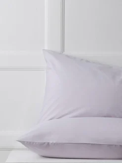 New Next Set of 2 Purple Lilac Cotton Rich Pillowcases