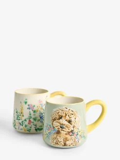 Next Set of 2 Sage Green Charlie Cockapoo Mugs^ Mugs & Cups