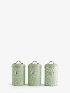 Discount Next Set of 3 Cordelia Ditsy Floral Storage Tins Sage Green