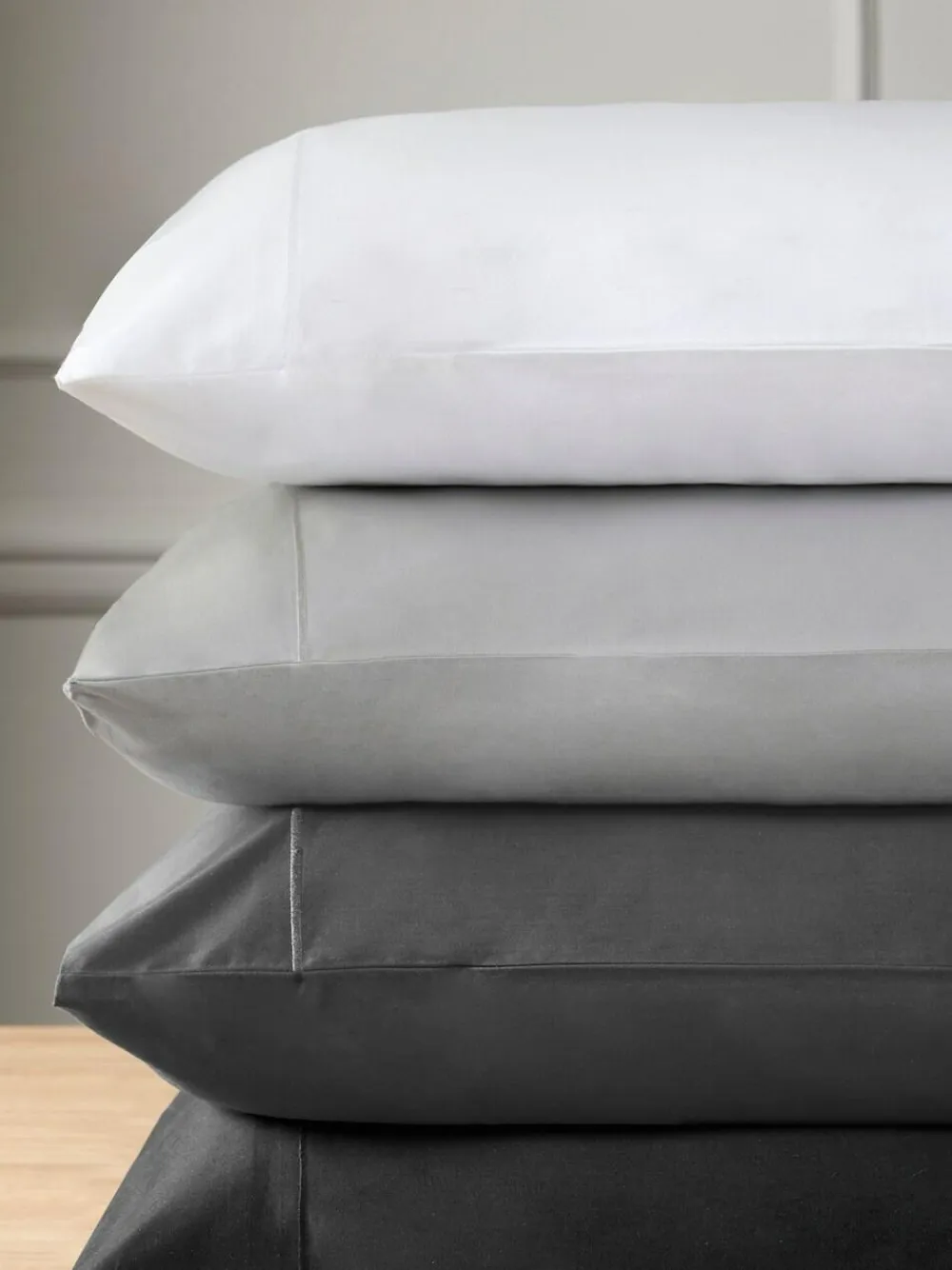 Clearance Next Set of 2 White 300 Thread Count Collection Luxe 100% Cotton Pillowcases