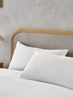 Next Set of 2 White Pure 144 Thread Count Pillowcases^ Bedsheets & Pillow Cases