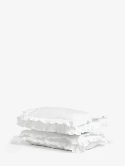 Clearance Shabby Chic by Rachel Ashwell® Set of 2 Broderie Anglaise Ruffle Count Pillowcases White