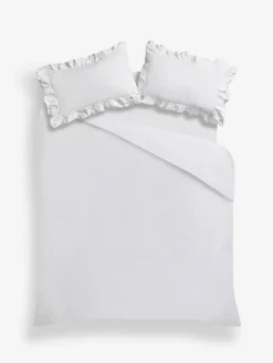 Shabby Chic by Rachel Ashwell® Broderie Anglaise Ruffle Duvet Cover and Pillowcase Set^ Childrens Bedding|Branded Bedlinen