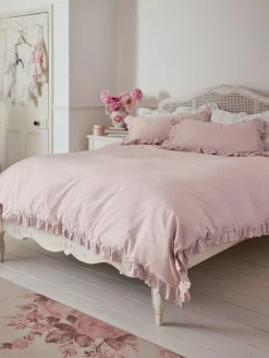 New Shabby Chic by Rachel Ashwell® Broderie Anglaise Ruffle Duvet Cover and Pillowcase Set Pink