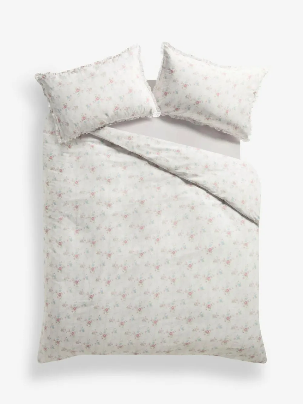 Sale Shabby Chic by Rachel Ashwell® Ditsy Floral Trellis Petite Ruffle Duvet Cover and Pillowcase Set