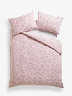 Clearance Shabby Chic by Rachel Ashwell® Flat Piped 200 Thread Count Duvet Cover and Pillowcase Set Vintage Ditsy Pink