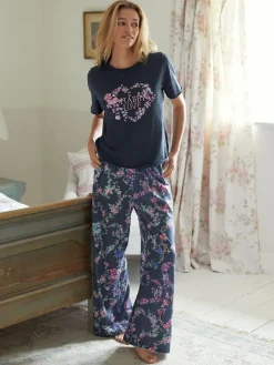 Online Shabby Chic by Rachel Ashwell® Navy Short Sleeve Jersey Pyjamas
