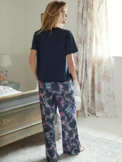 Online Shabby Chic by Rachel Ashwell® Navy Short Sleeve Jersey Pyjamas