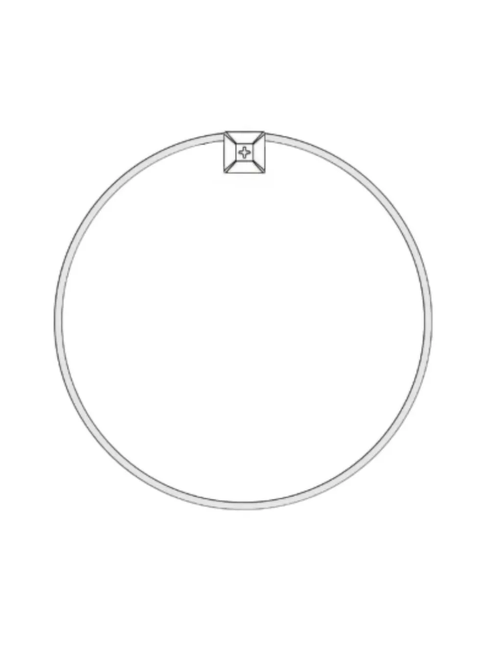 Discount Showerdrape Black Portobello Round Metal Framed Bathroom Mirror