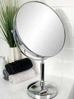 Discount Showerdrape Chrome Vanity Mirror Round 5x Magnification Reversable Helios