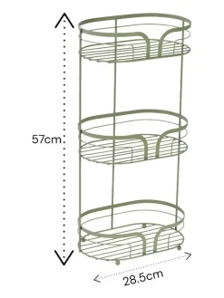Showerdrape Sage Green Dante Freestanding Floor Caddy^ Storage & Organisation
