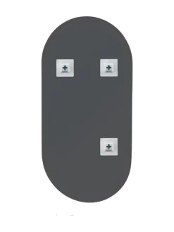 Outlet Showerdrape Silver Putney Oval Wall Mirror 80 X 40Cm