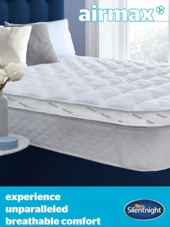 Silentnight White Airmax 800 8cm Mattress Topper^ Duvets & Pillows