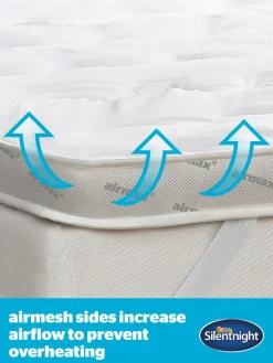 Silentnight White Airmax 800 8cm Mattress Topper^ Duvets & Pillows
