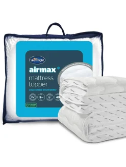 Outlet Silentnight White Airmax 500 5cm Mattress Topper