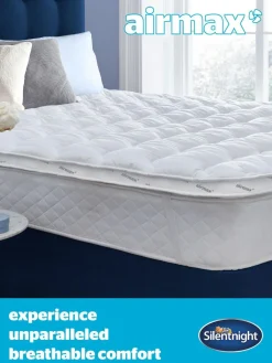 Outlet Silentnight White Airmax 500 5cm Mattress Topper