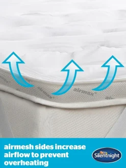 Outlet Silentnight White Airmax 500 5cm Mattress Topper