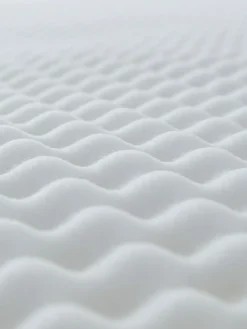 Silentnight White 3cm Orthopaedic Mattress Topper With Cover^ Duvets & Pillows