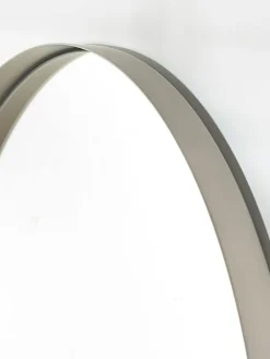 New Next Round Wall Mirror Silver Chrome