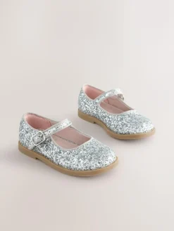 Outlet Next Mary Jane Shoes Silver Glitter