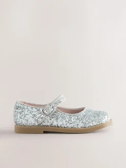 Outlet Next Mary Jane Shoes Silver Glitter