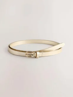 Next PU Skinny Belts 2 Pack^Women Belts