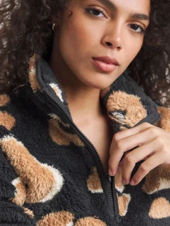 Outlet Simply Be Animal Fleece Twosie Set