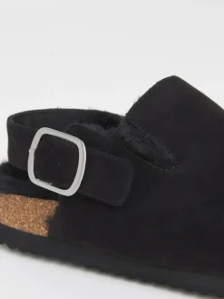 Simply Be Fluffy Mules With Back Strap^Women Slippers