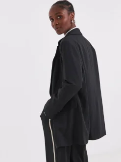 Best Simply Be Oversized Single Breasted Blazer Black