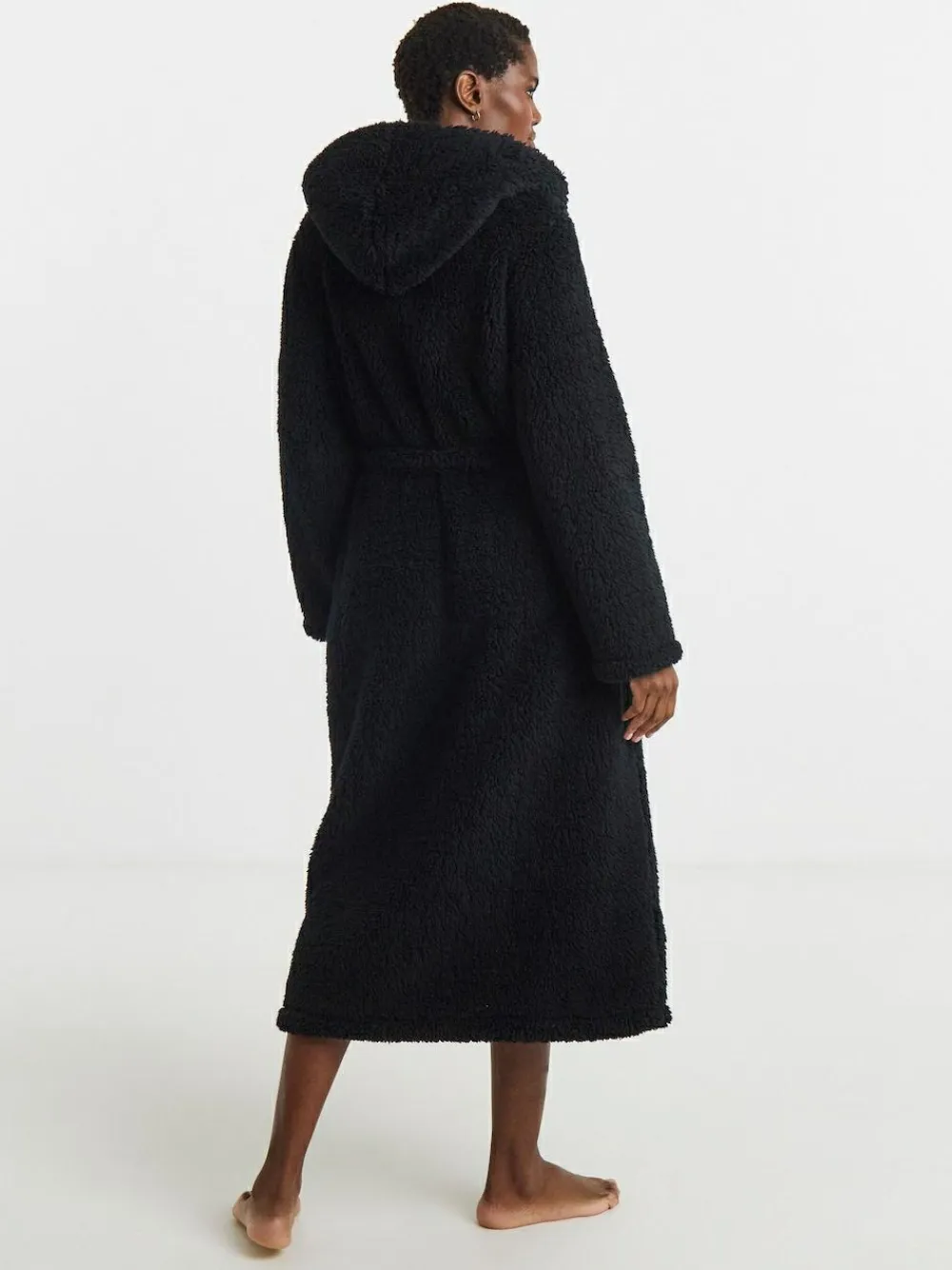 Simply Be Black Pretty Secrets Teddy Midi Gown^Women Bathrobes