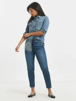 Best Simply Be 99/1 Loose Mom Jeans Blue