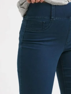 Simply Be Blue Slim Pull On Jeggings^Women Jeans|Jeans