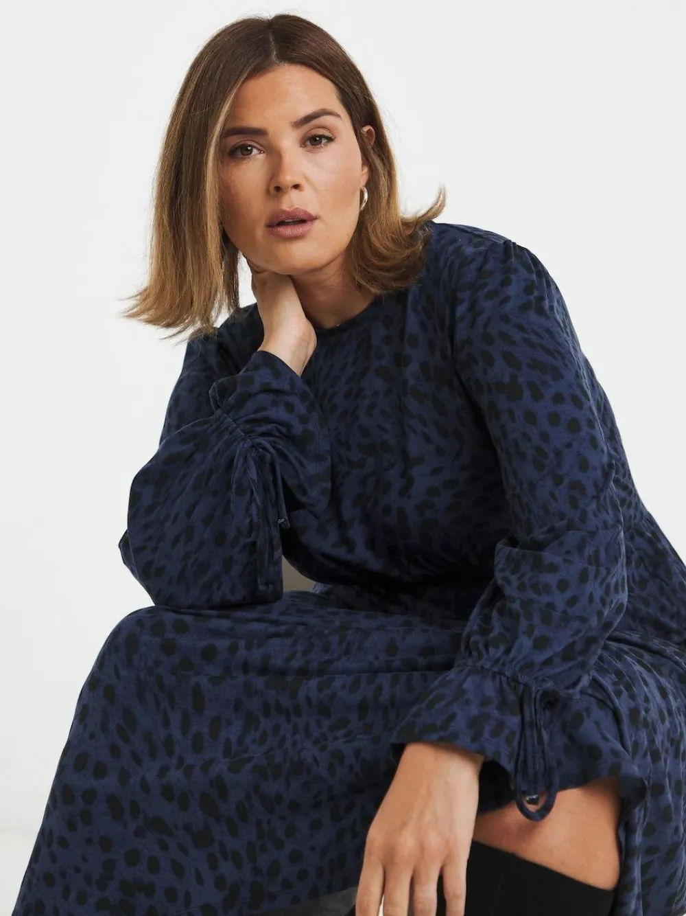 Hot Simply Be Blue Supersoft Midi Dress