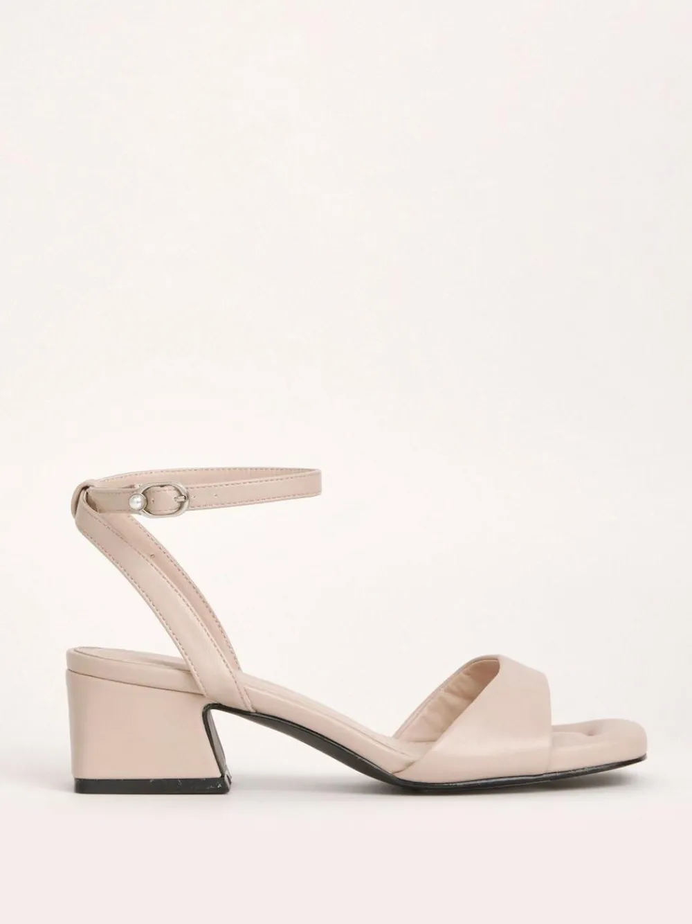 Simply Be Barely There on Low Block Heels in Extra Wide Fit^Women Heels