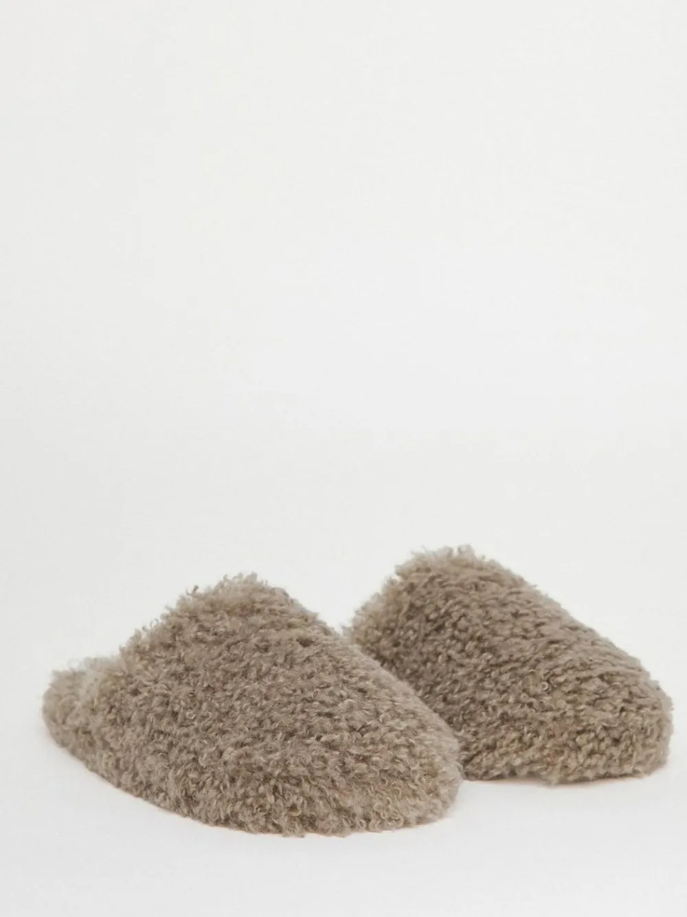 Simply Be Shaggy Fur Mule Slippers^Women Slippers
