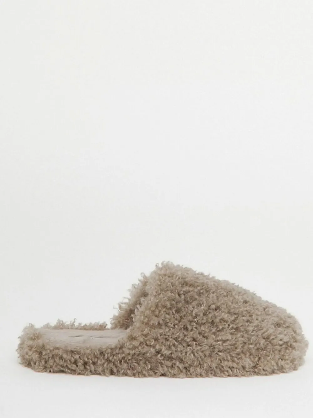 Simply Be Shaggy Fur Mule Slippers^Women Slippers