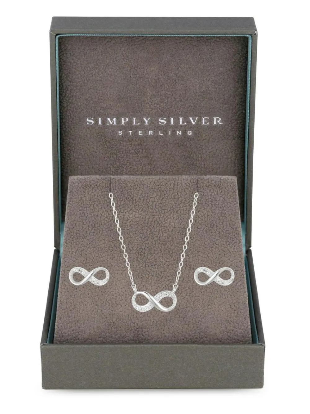 Best Simply Silver Silver Infinity Set
