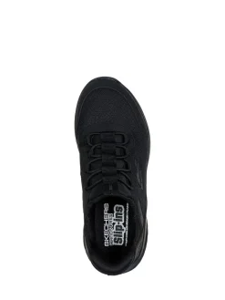 Clearance Skechers Black Bounder Brisk Burst School Slip In Trainers
