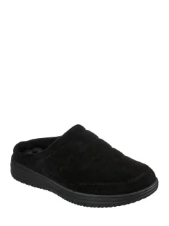 New Skechers Mens Murette Garvanza Slippers Black