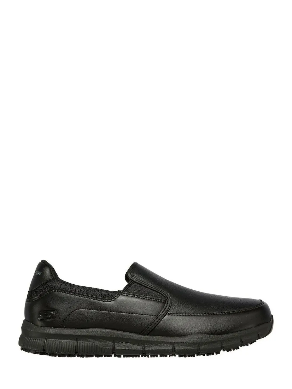Skechers Black Mens Nampa Groton Resistant Slip On Shoes^ Shoes
