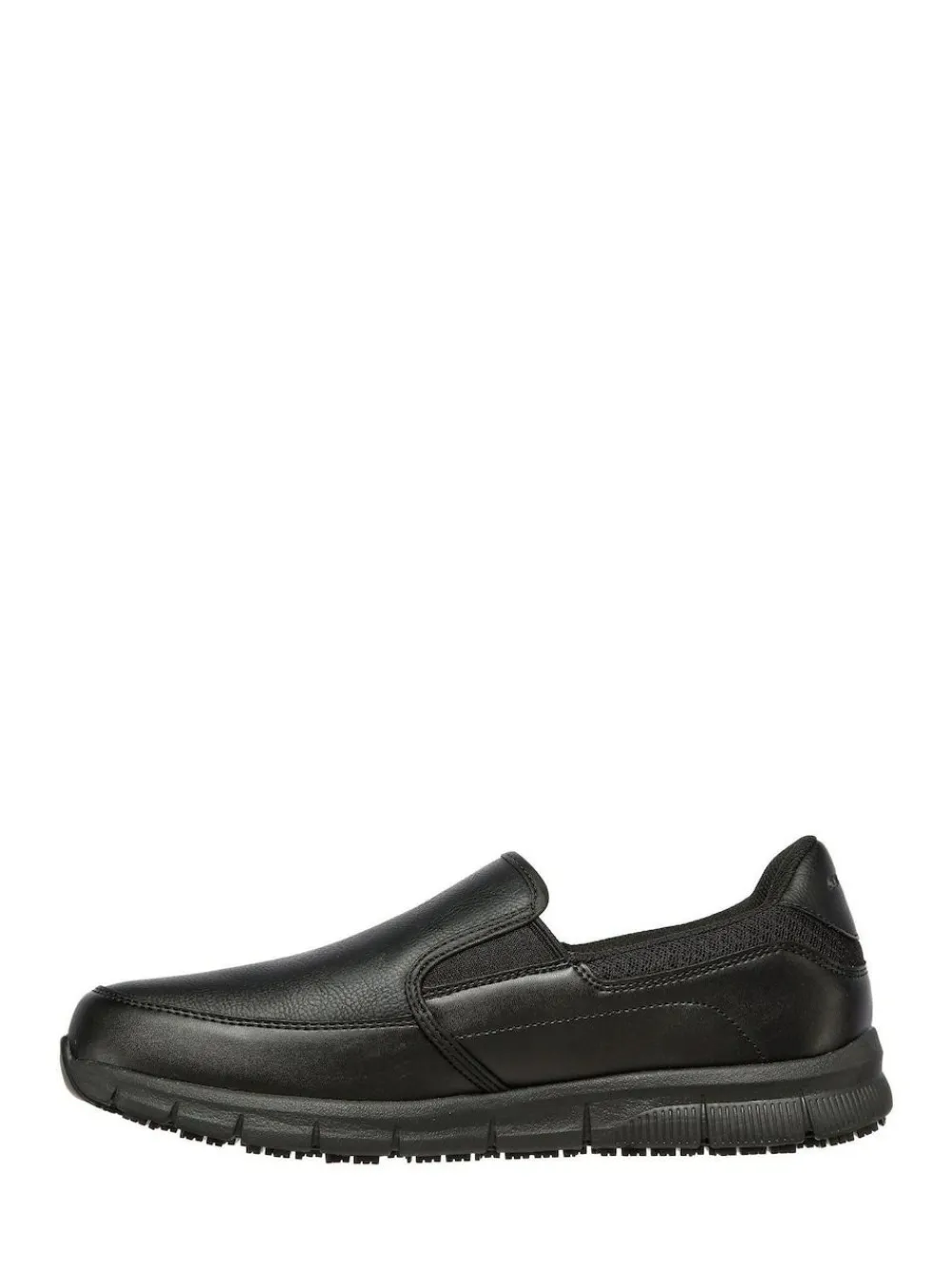 Skechers Black Mens Nampa Groton Resistant Slip On Shoes^ Shoes