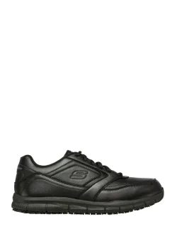 Skechers Black Mens Relaxed Fit Work Trainers^ Sneakers