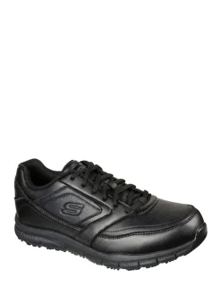 Skechers Black Mens Relaxed Fit Work Trainers^ Sneakers