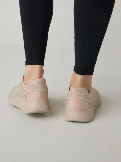 Clearance Skechers Light Natural BOBS Sport Squad Chaos Slip In Trainers