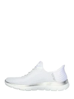 Clearance Skechers Womens Slip In Summits Dazzling Haze Trainers White